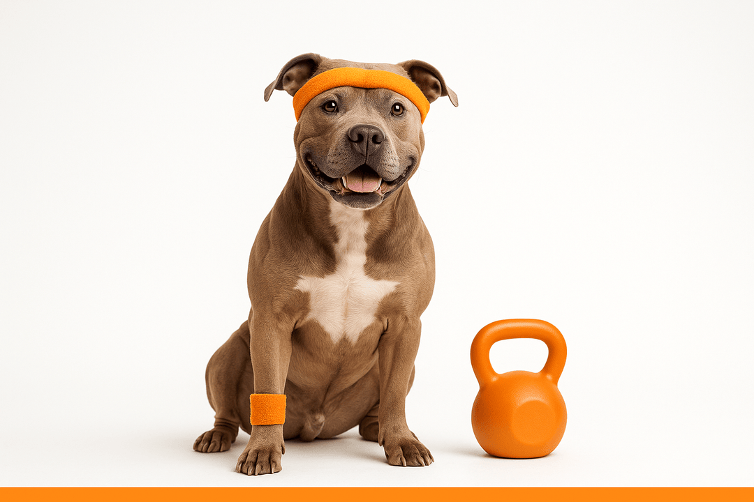 Een gespierde hond?