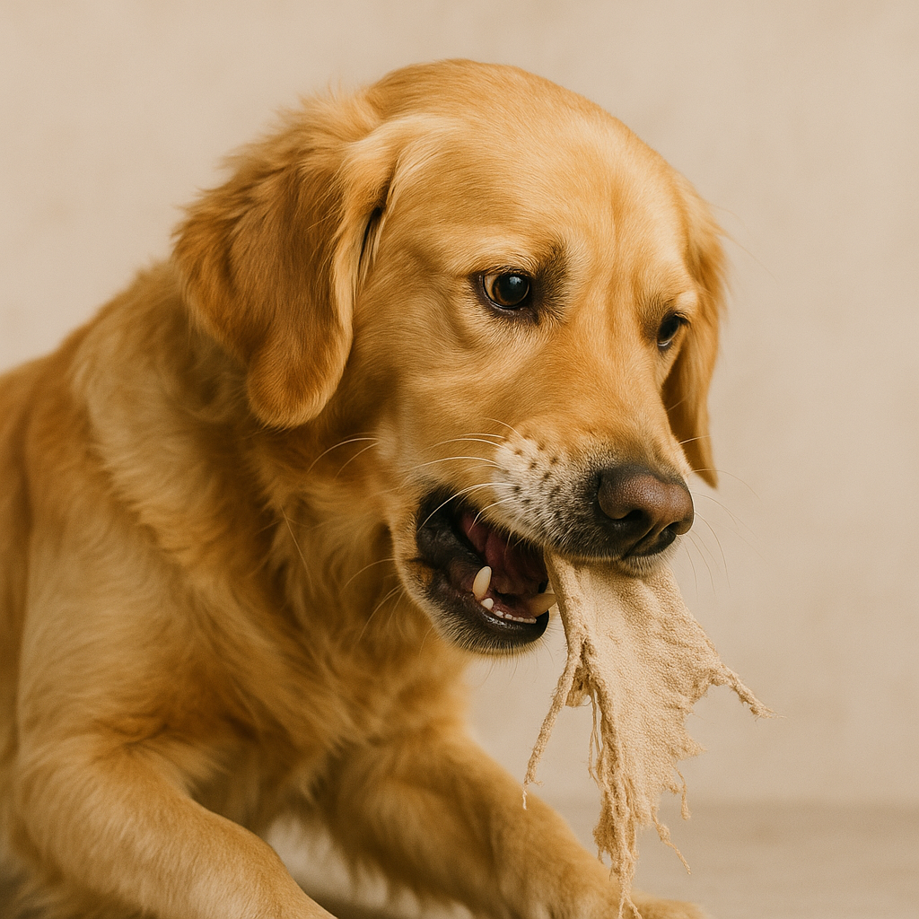 hond moet overgeven