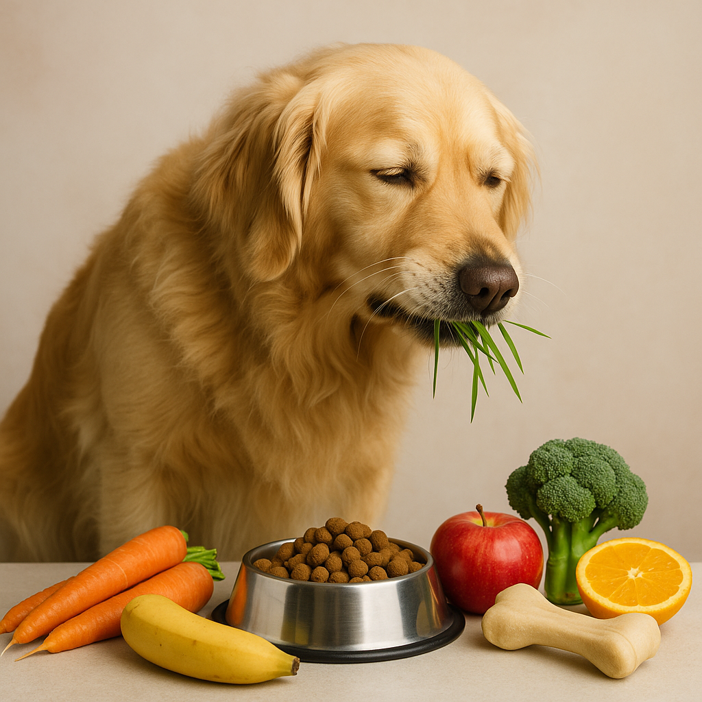hond eet veel groente