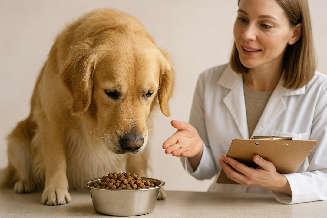 hond met een deskundige