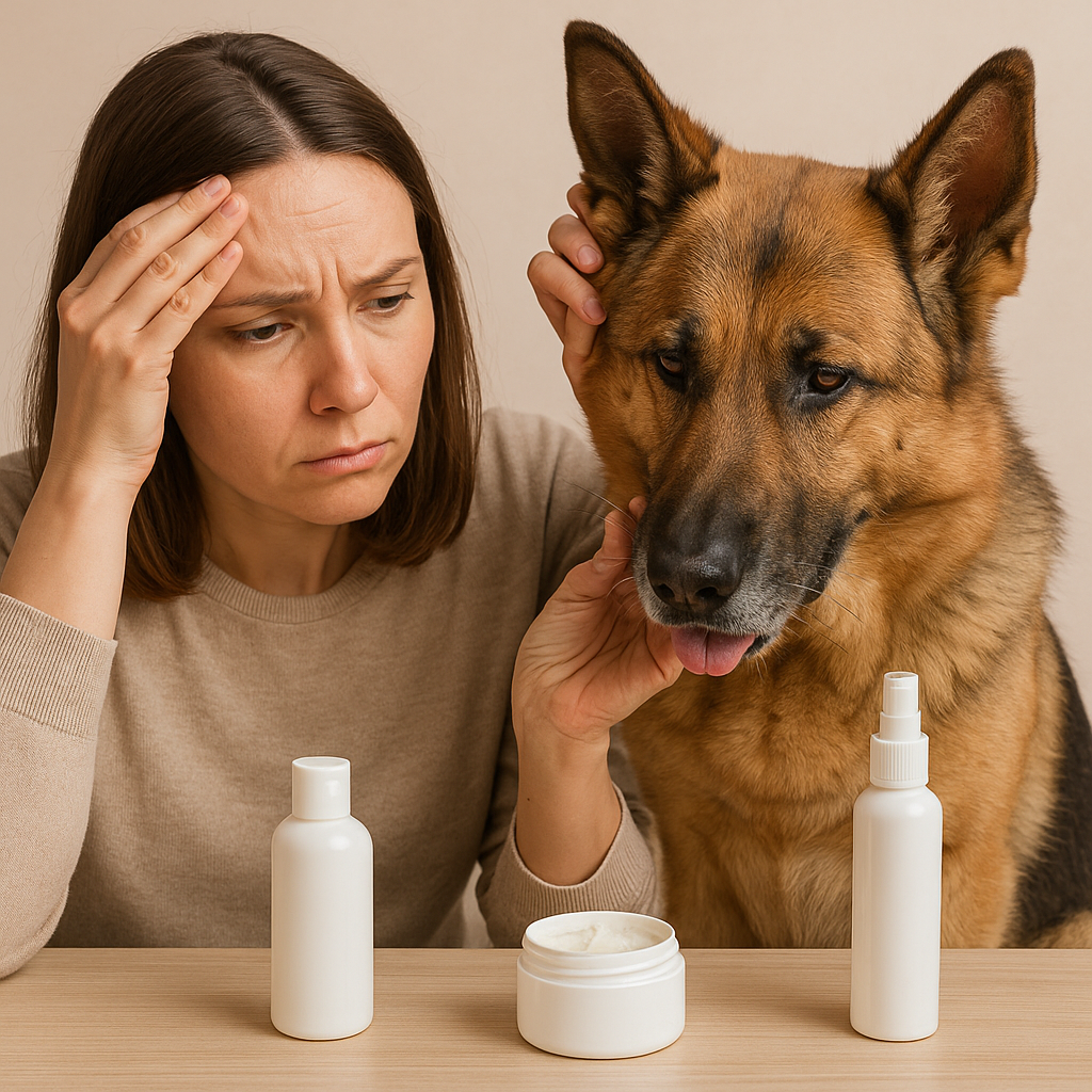 zieke hond