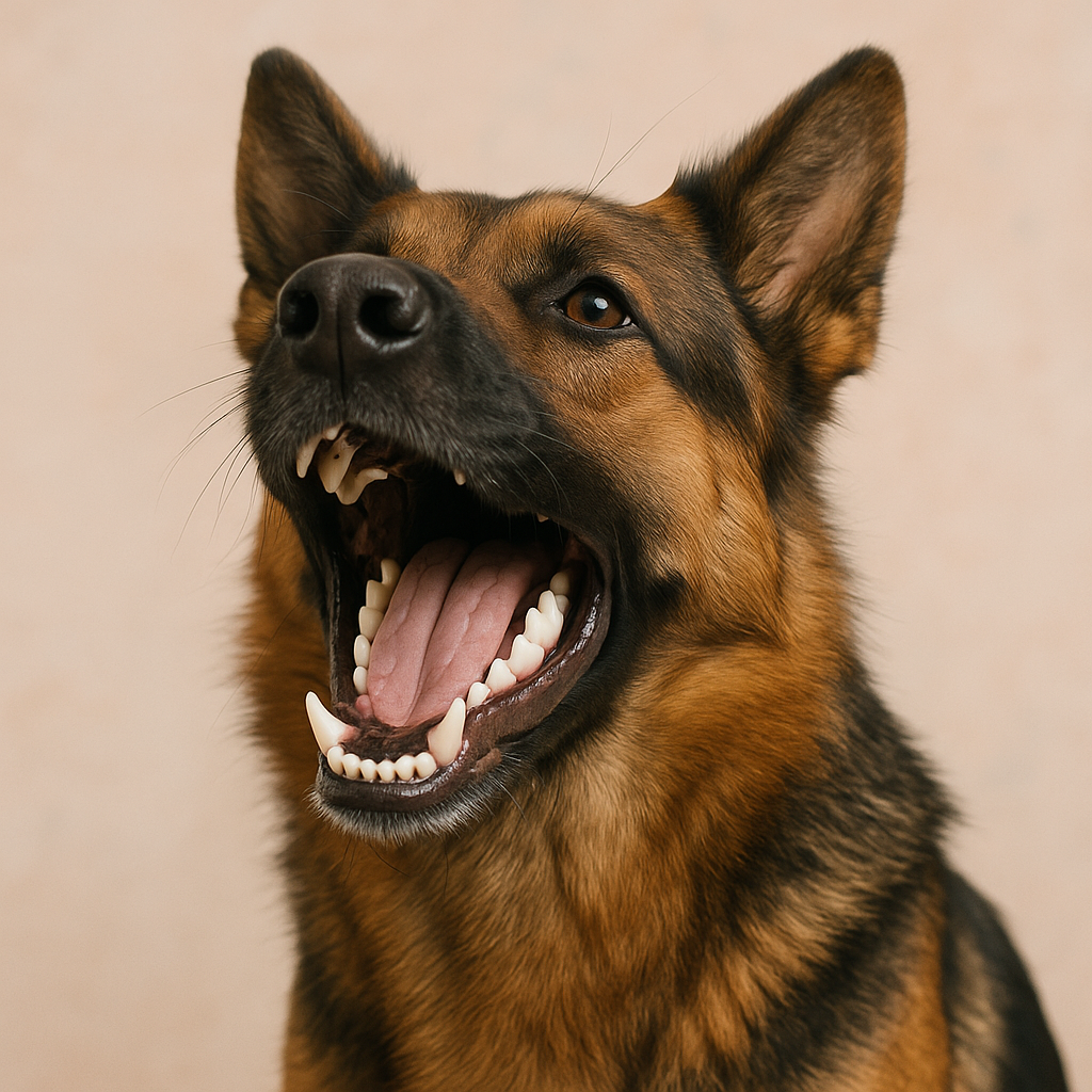 hond met mooie tanden