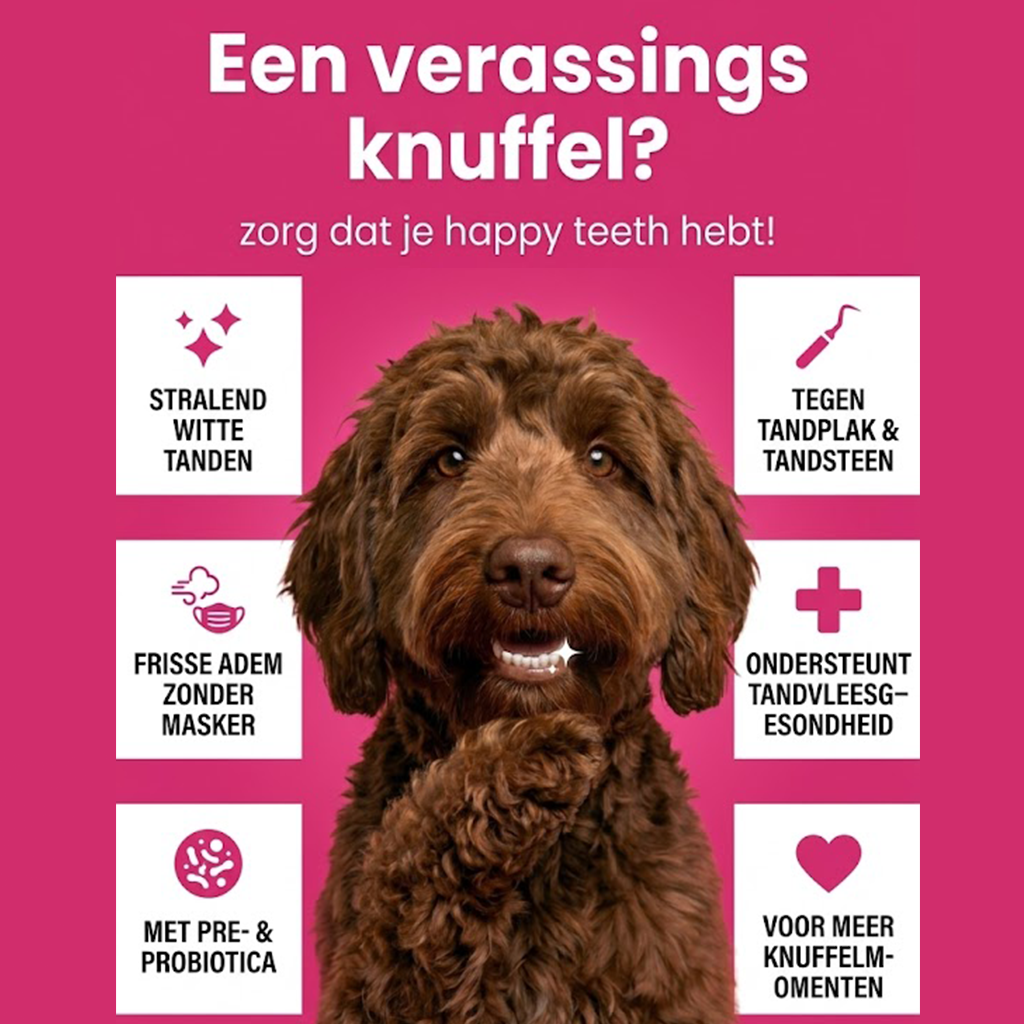 Happy Teeth gebitsverzorging voor honden