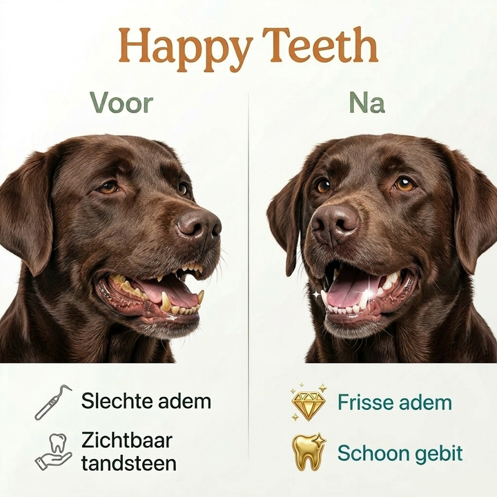 Happy Teeth gebitsverzorging voor honden