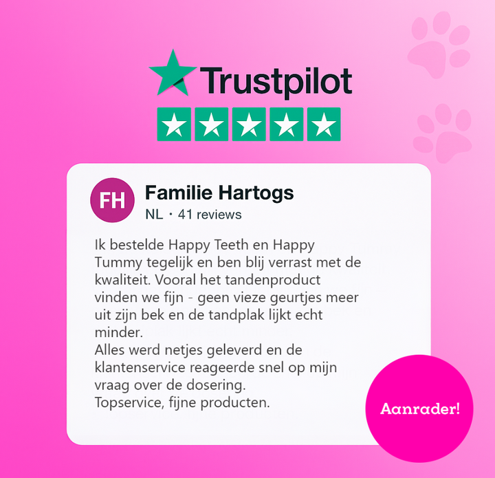 Happy Teeth gebitsverzorging voor honden