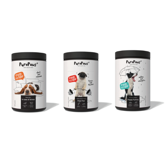 Reis bundel Pure Paws - Anti stress, probiotica & mobility